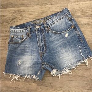 American Eagle distressed shorts